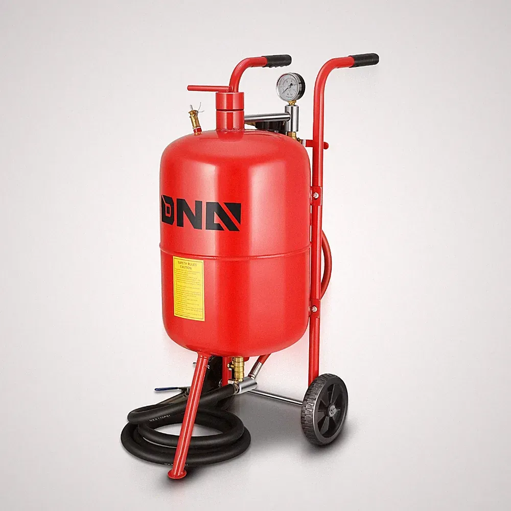60-110psi 10 Gallon Protable Blast Tank Sand Blaster Air Compressors w/ 8ft Hose