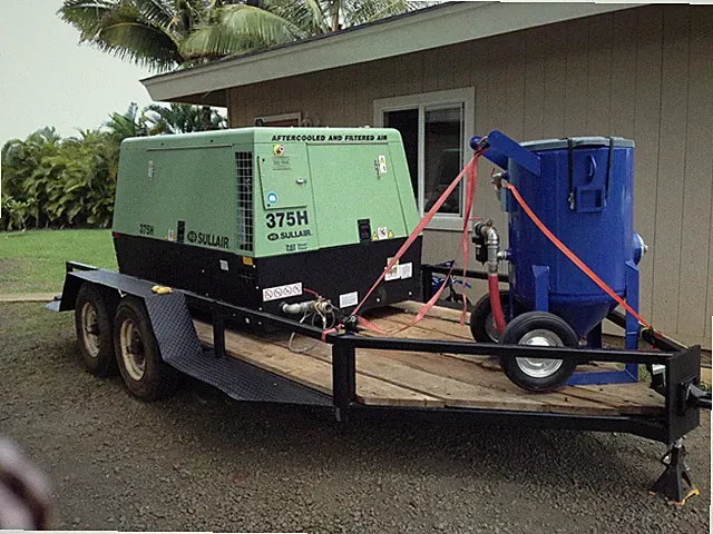 mobile sandblasting system